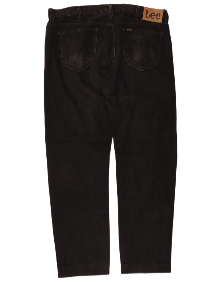 Jeans dritti da uomo Lee Seattle W38 L30 cotone nero