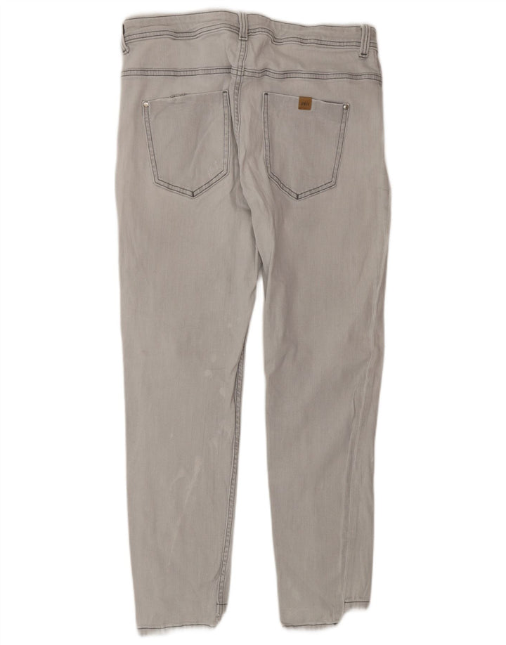 Jeans skinny effetto invecchiato da donna Zara EU 44 Large W34 L26 Grigio