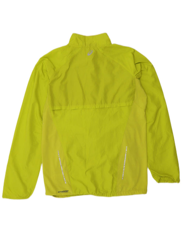 Giacca da ginnastica da uomo Asics piccola in poliestere verde