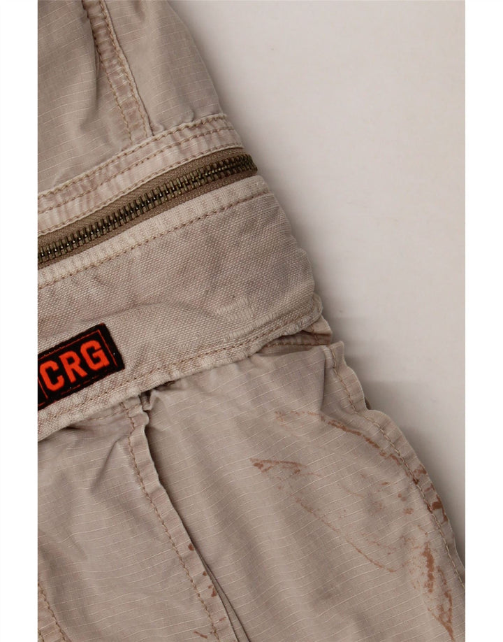 Pantaloncini cargo da uomo Superdry W36 Large Beige Cotton