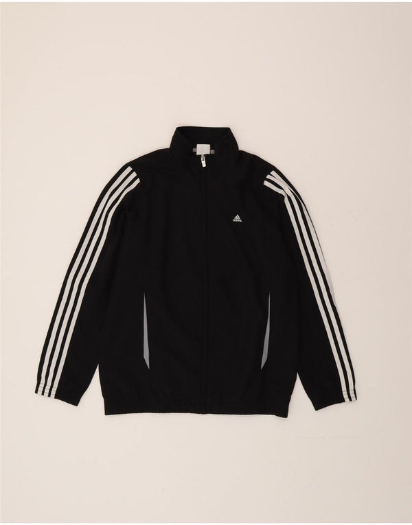 Giacca da ginnastica Adidas Regular Fit da ragazzo 13-14 anni nera sportiva
