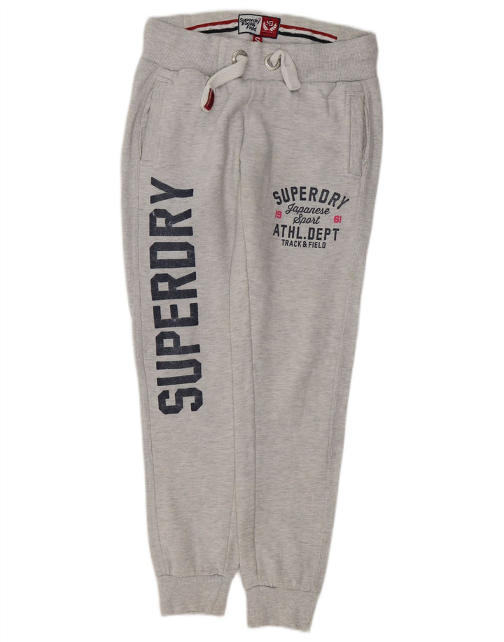 Pantaloni da tuta da atletica leggera da donna SUPERDRY Joggers UK 10 Small Grigio