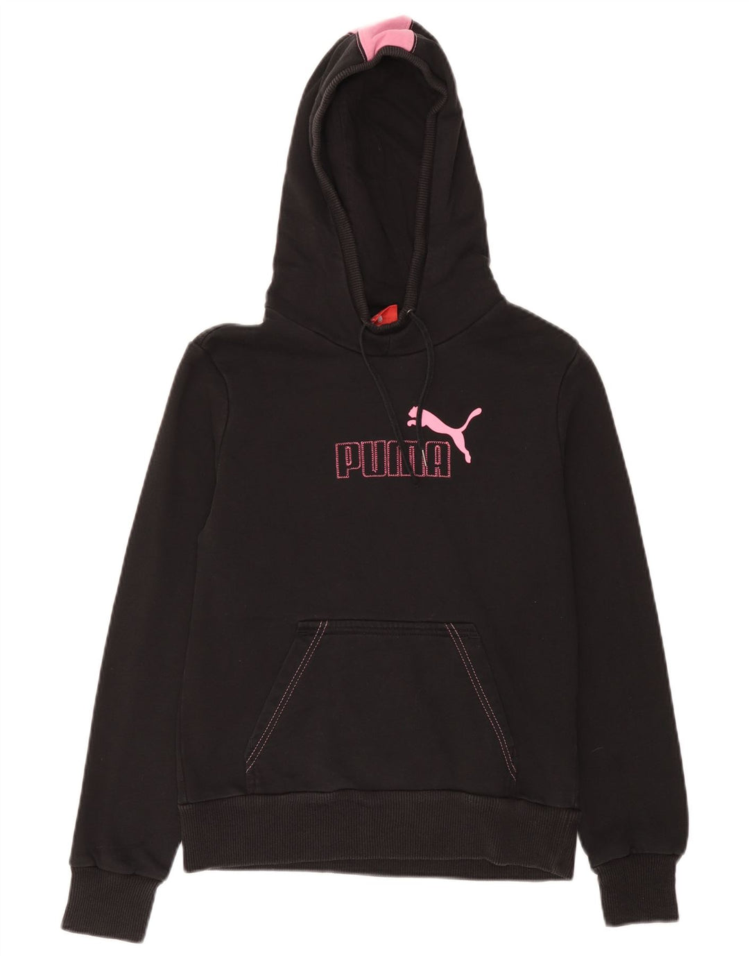 Felpa con cappuccio grafica da donna Puma UK 12 media nera