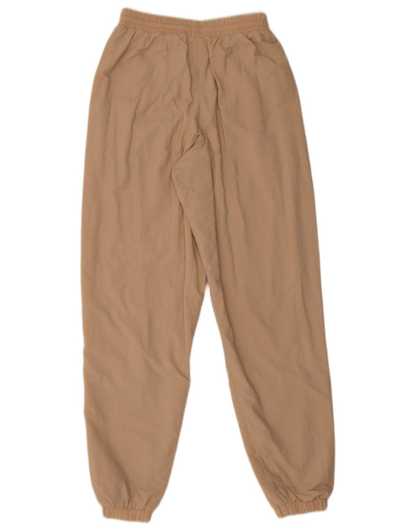 Adidas Pantaloni da tuta con grafica da donna Joggers UK 4 XS Beige Colourblock