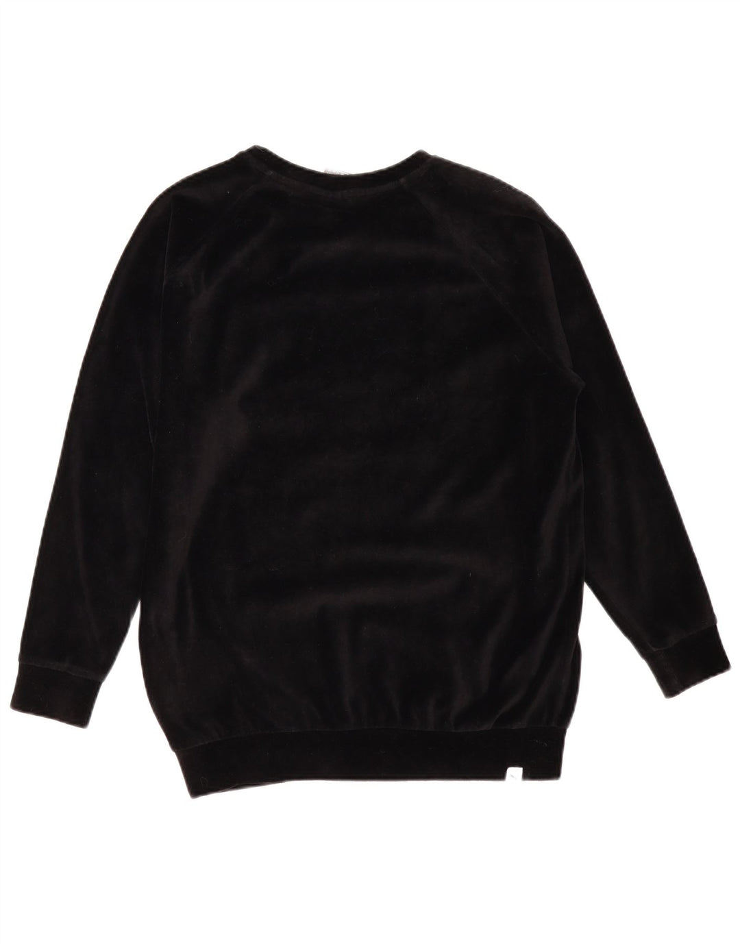 PUMA Felpa con grafica oversize da donna UK 12 Medium Black Cotton