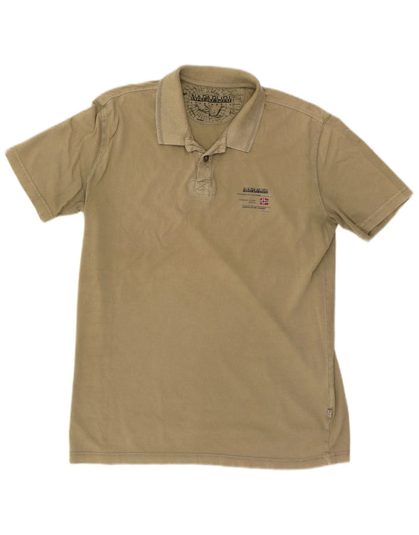 Polo da uomo Napapijri verde medio