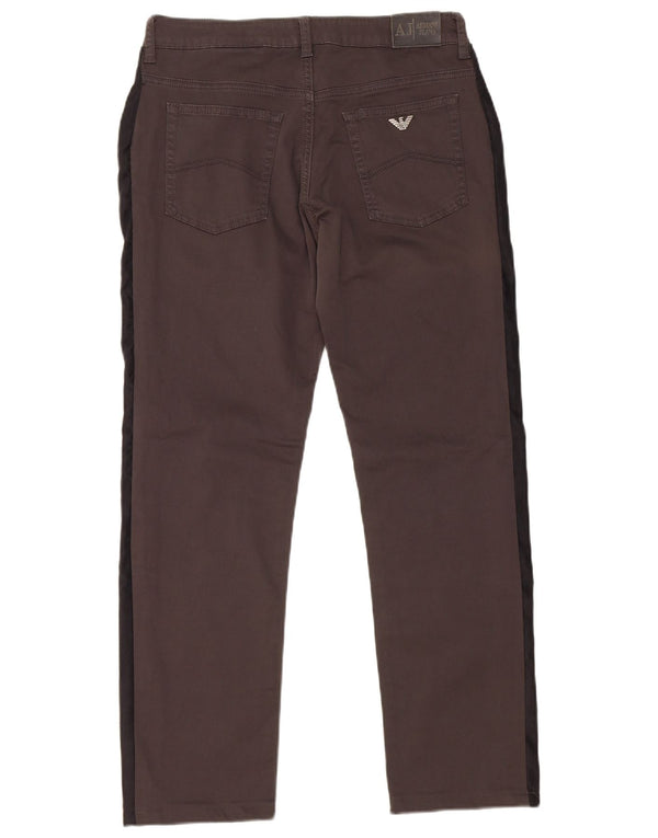 Pantaloni casual dritti per ragazze Armani 14-15 anni W29 L28 Colorblock grigio