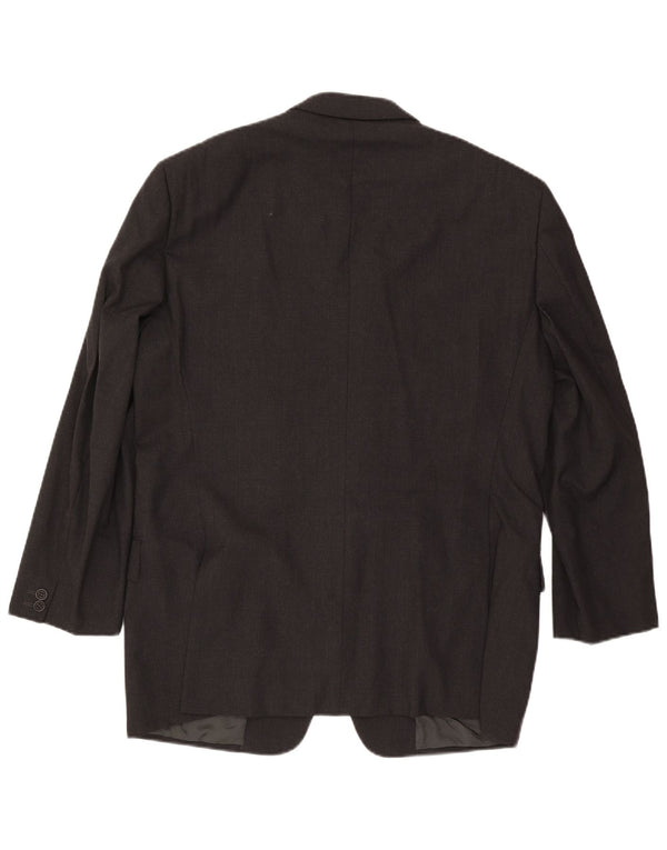 Giacca blazer a 3 bottoni da uomo Valentino IT 54 2XL Lana grigia