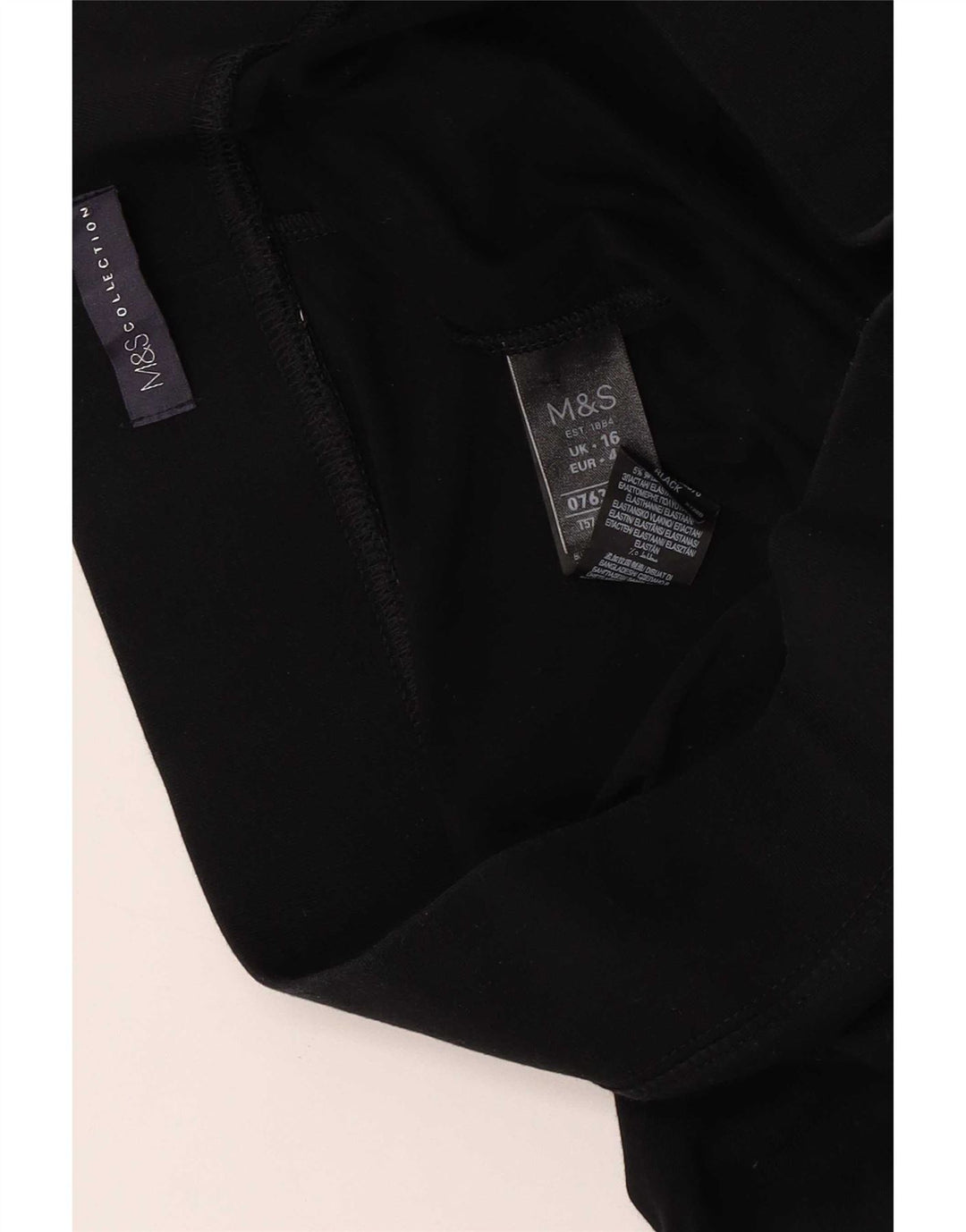 Leggings Capri da donna Marks & Spencer UK 16 grande cotone nero