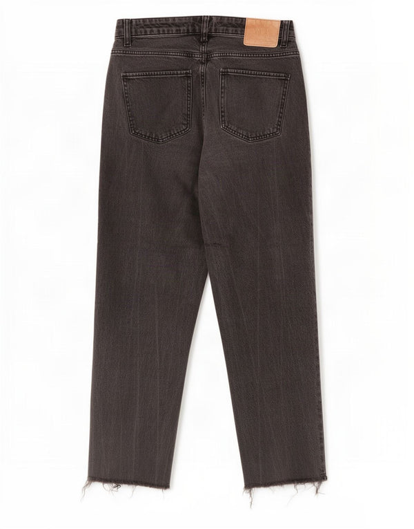 Jeans corti a vita alta da donna Zara EU 38 piccoli W28 L25 grigi