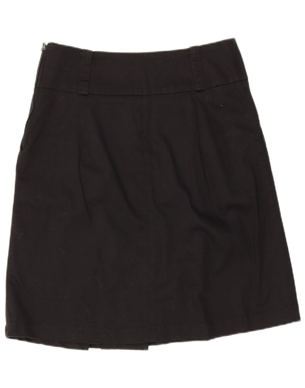 Gonna longuette da donna Calvin Klein UK 8 piccola W26 cotone nero