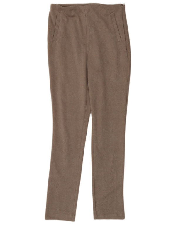 Pantaloni casual skinny da donna Zara piccoli W26 L28 gessati beige