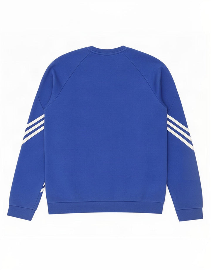 Felpa Adidas Uomo Maglione Piccolo Blu Cotone
