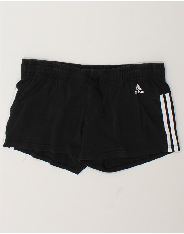 Pantaloncini sportivi Adidas da donna UK 16/18 grandi cotone nero