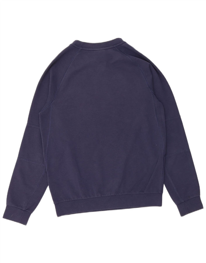 NIKE Mens Graphic Sweatshirt Jumper Small Navy Blue Cotton