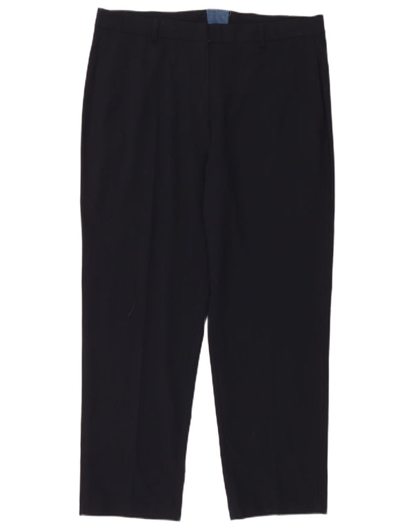 Pantaloni chino affusolati da donna Marks & Spencer UK 14 Large W36 L28 Blu navy