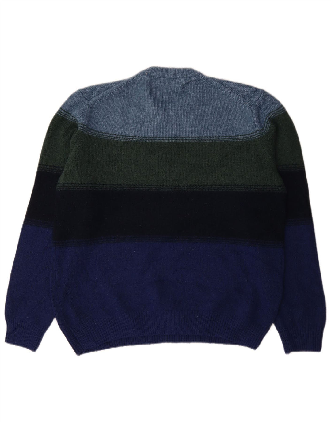Marks & Spencer Maglione girocollo da uomo a righe grandi multicolori