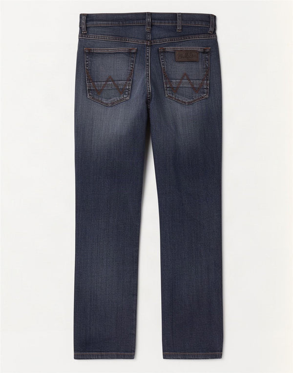 Jeans dritti da uomo Wrangler Greensboro W33 L30 cotone blu
