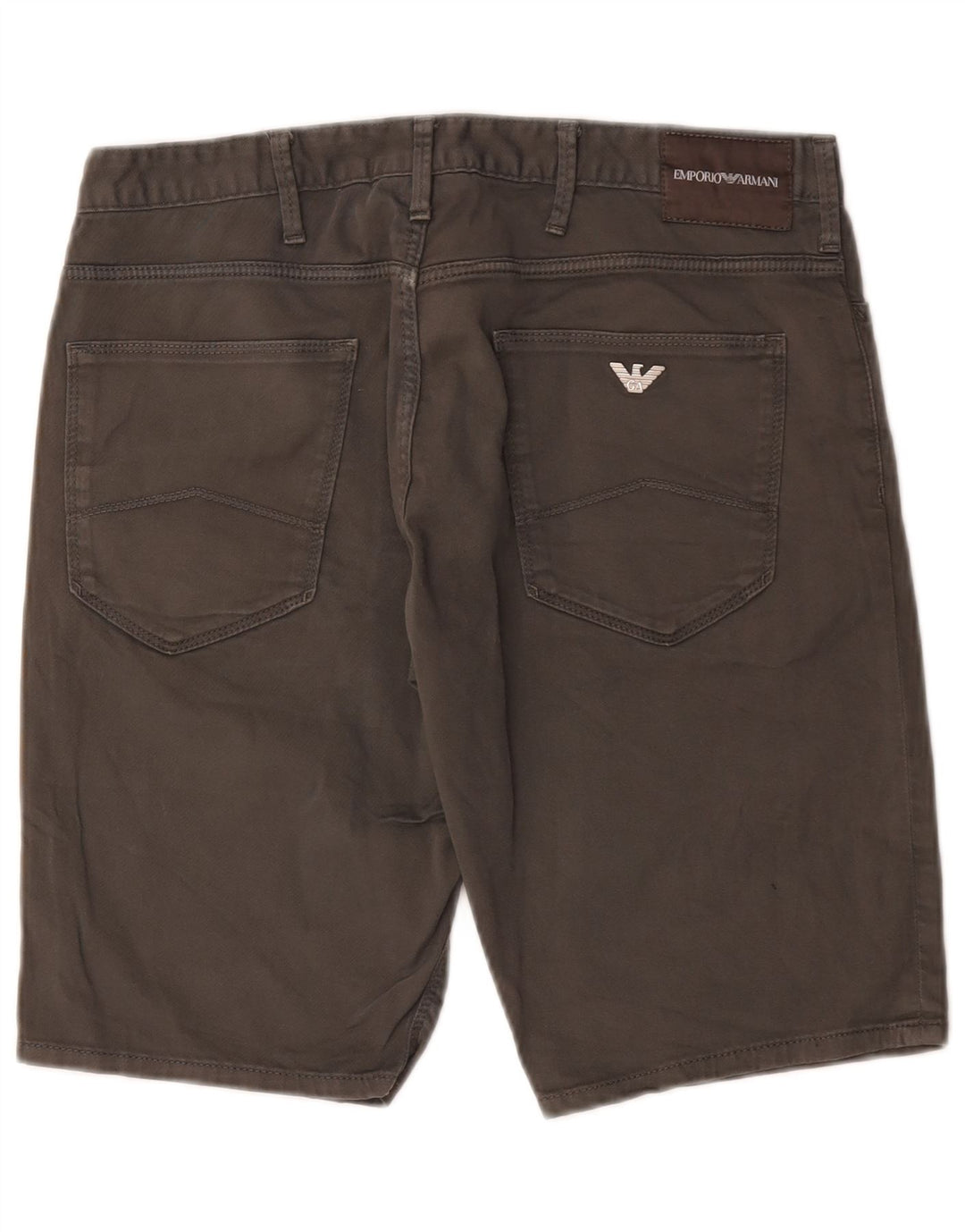 Pantaloncini di jeans da uomo Emporio Armani IT 48 medio W30 cotone grigio