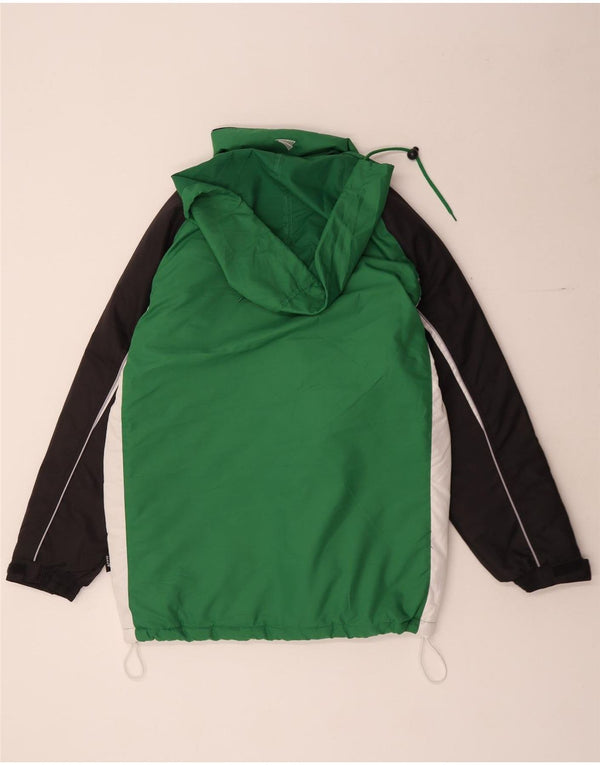 Giacca a vento da uomo Jako vestibilità ampia con cappuccio UK 36 Small Green Colourblock