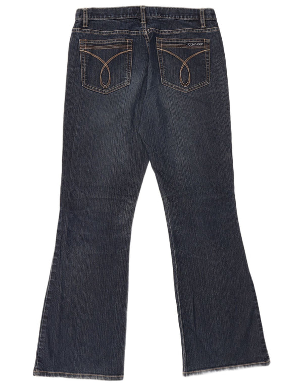 CALVIN KLEIN Jeans svasati da donna US 8 Medium W32 L31 Cotone blu navy