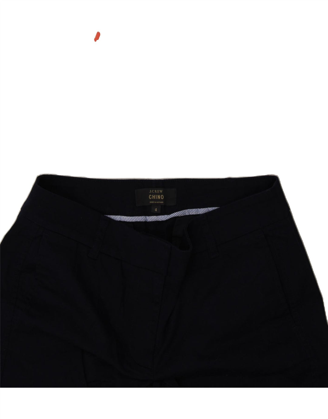 J. CREW Womens Chino Trousers US 4 Small W32  Navy Blue Cotton Vintage J. Crew and Second-Hand J. Crew from Messina Hembry 