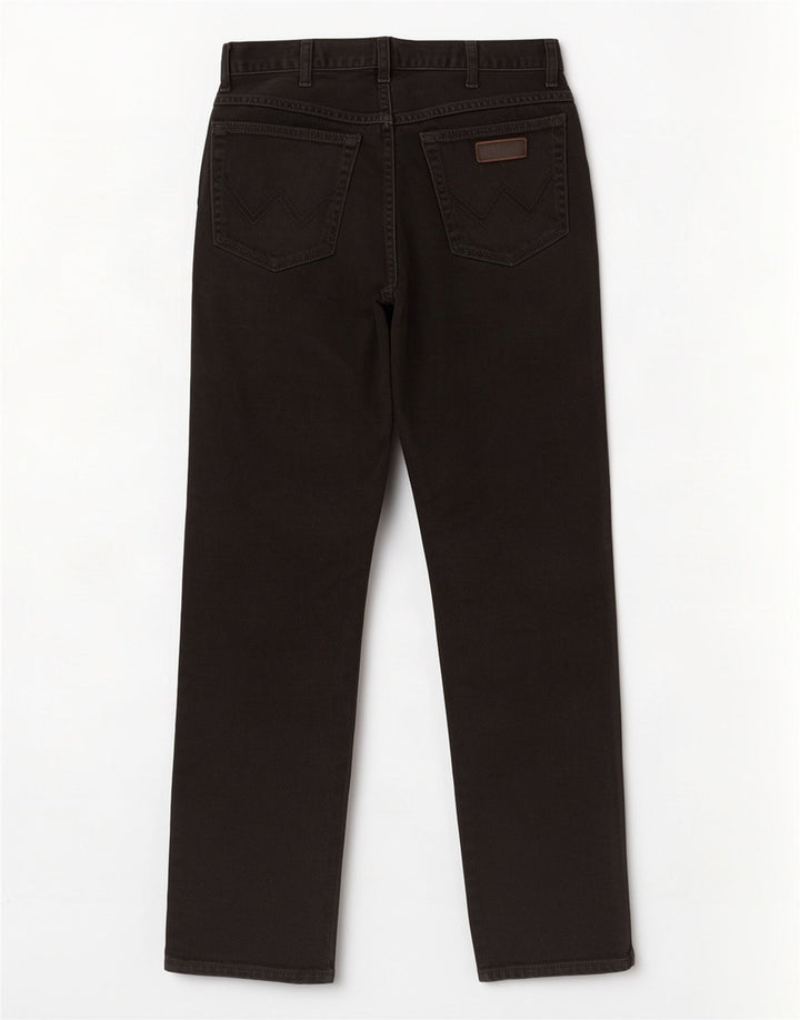 Jeans dritti da uomo Wrangler Texas W32 L32 cotone nero