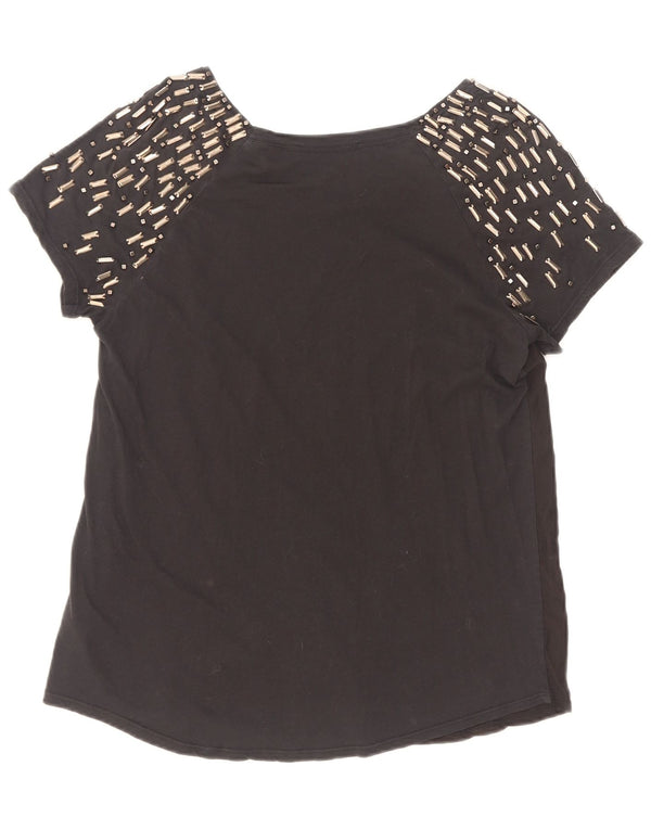 T-shirt weekend da donna Max Mara Top UK 12 cotone nero medio