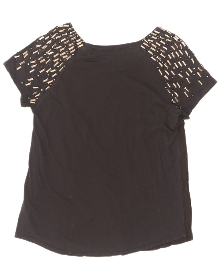 T-shirt weekend da donna Max Mara Top UK 12 cotone nero medio