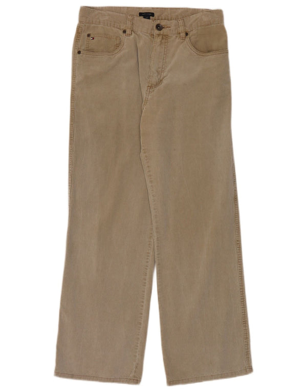 Pantaloni di velluto a coste per ragazzi Tommy Hilfiger 15-16 anni W30 L28 Cotone beige