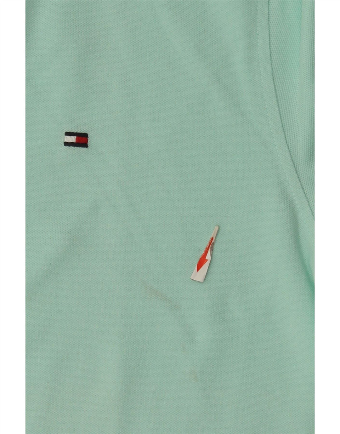 Polo da uomo Regular Fit Tommy Hilfiger in cotone turchese medio