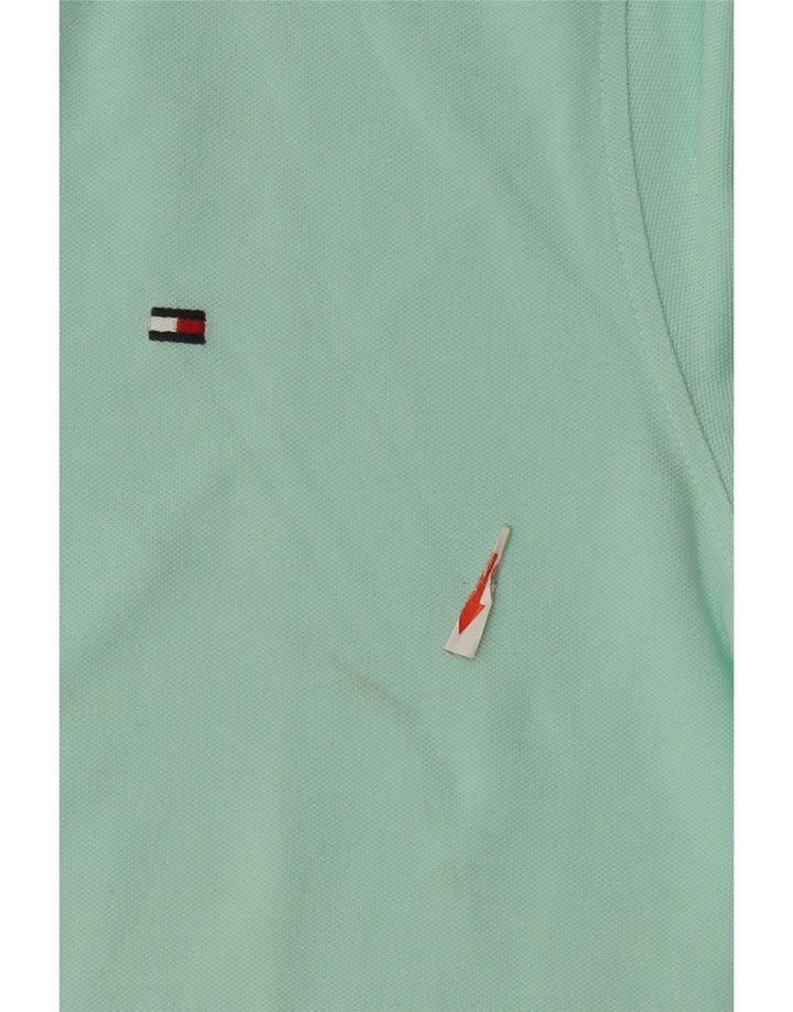 Polo da uomo Regular Fit Tommy Hilfiger in cotone turchese medio
