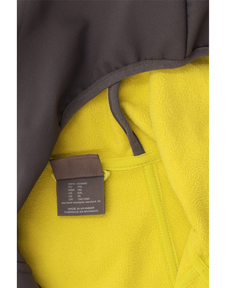 Giacca a vento con cappuccio da uomo Jack Wolfskin UK 48 2XL Poliestere grigio