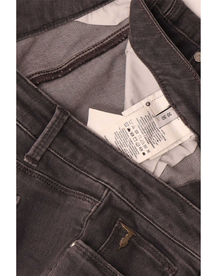 Jeans Dritti Donna Trussardi W36 L29 Cotone Grigio
