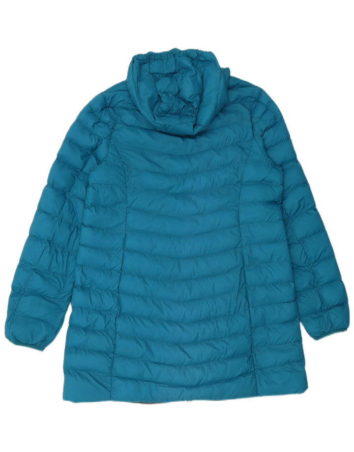 Cappotto imbottito lungo da donna Mountain Warehouse UK 16 Large Blu Nylon