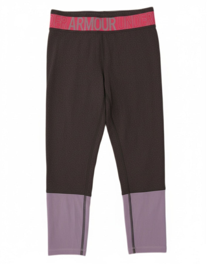 Leggings grafici per ragazze Under Armour 9-10 anni Colore grigio medio
