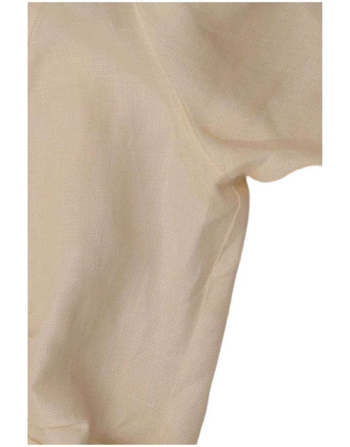 Giacca Blazer da Donna a 3 Bottoni Manica Corta Enrico Coveri IT 44 Medio Bianco