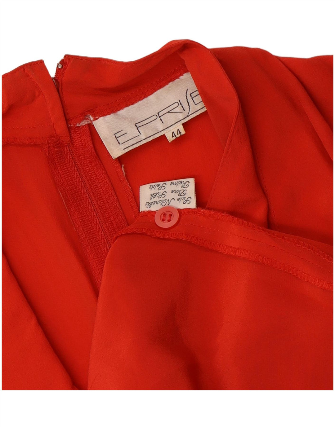 Abito avvolgente da donna VINTAGE IT 44 Seta arancione medio