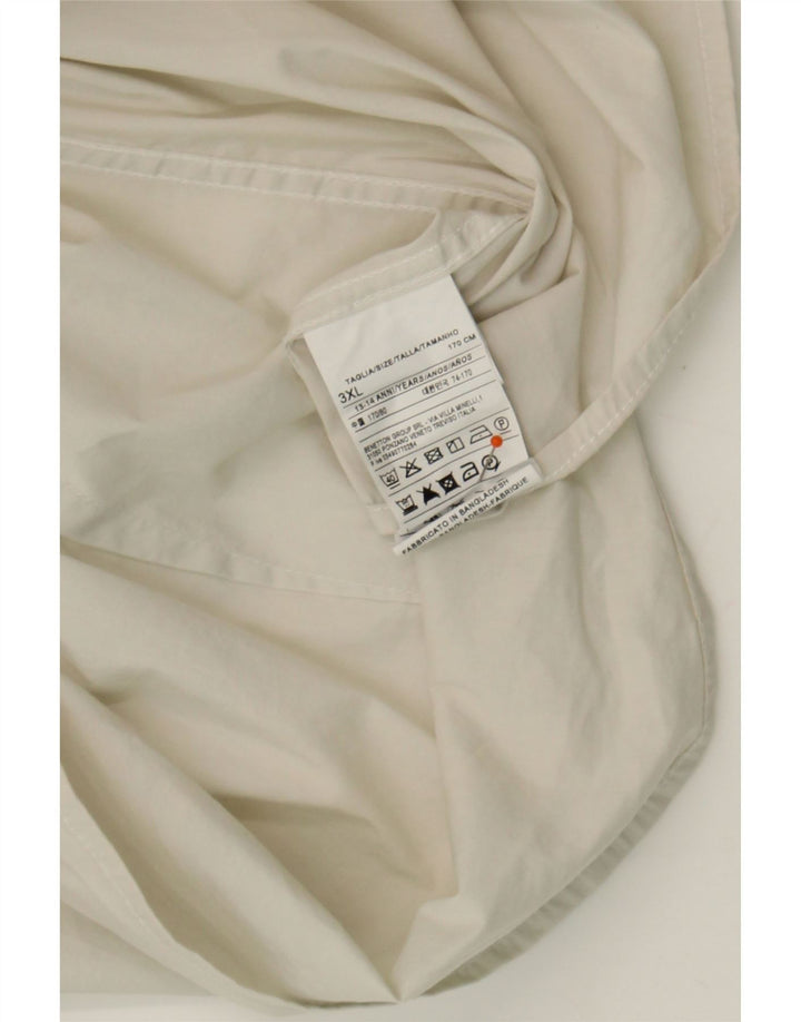 BENETTON Boys Shirt 13-14 Years 3XL White Cotton Vintage Benetton and Second-Hand Benetton from Messina Hembry 