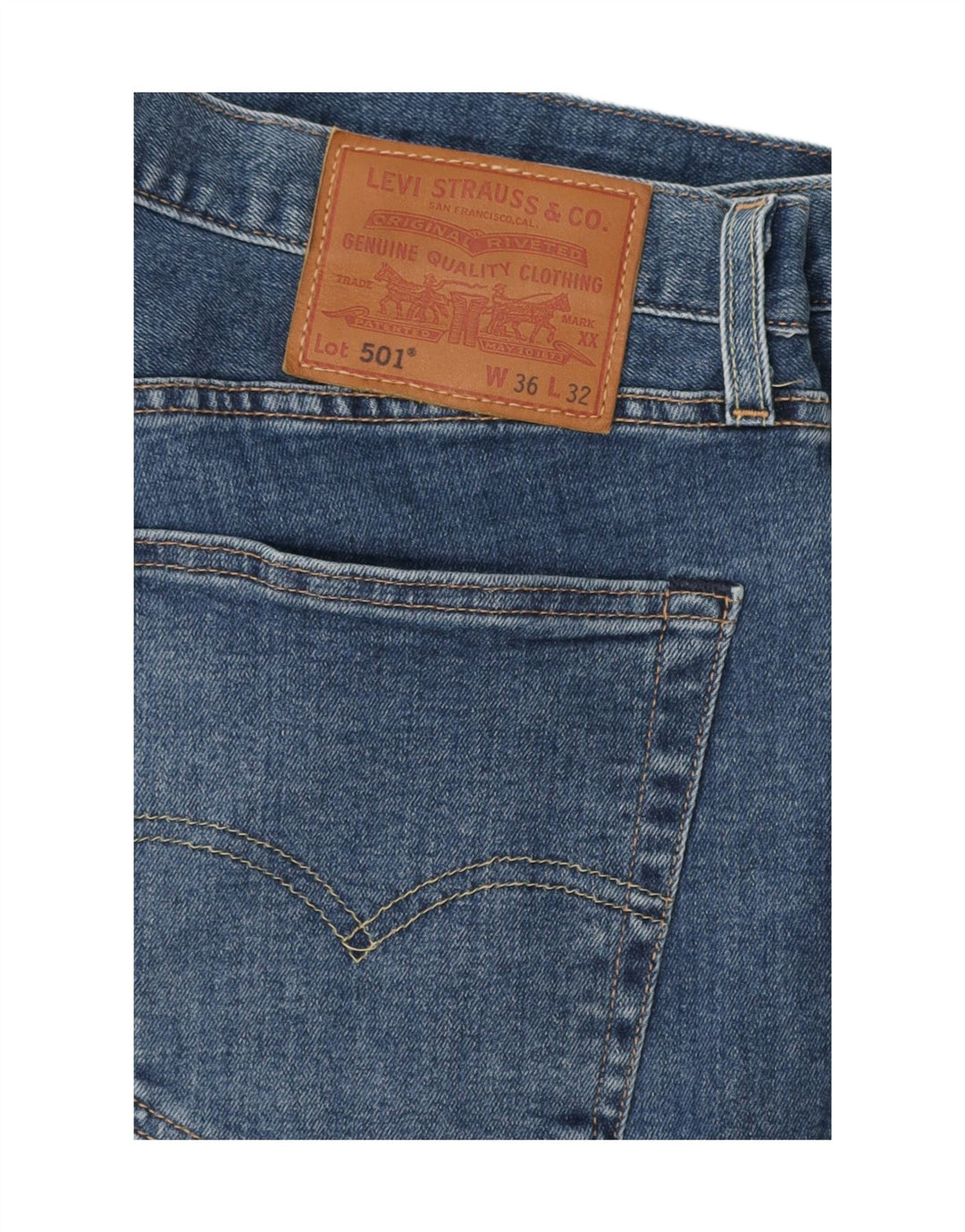 Levi's Uomo 501 Jeans dritti W36 L32 Cotone Blu