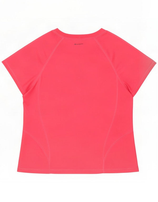 T-shirt da donna Champion UK 18 XL rosa poliestere