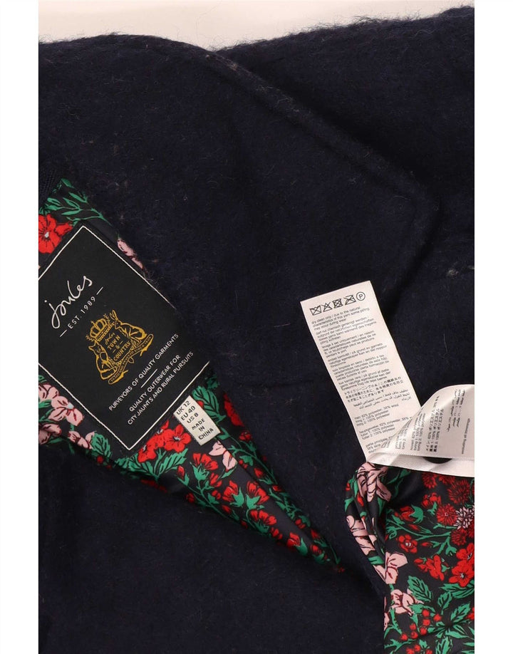 Cappotto da marinaio da donna Joules UK 12 poliestere medio blu navy