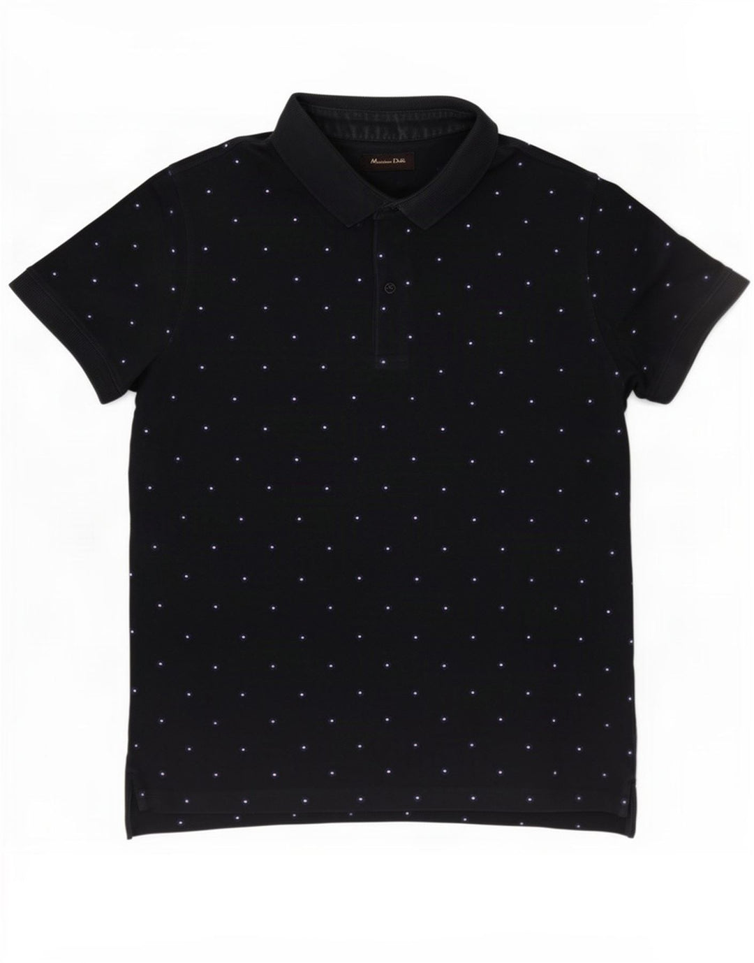 Polo da uomo Massimo Dutti grande blu navy maculato