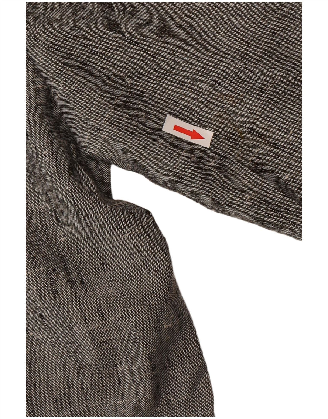 Giacca blazer vintage da uomo a 2 bottoni IT 50 grande poliestere chiazzato grigio