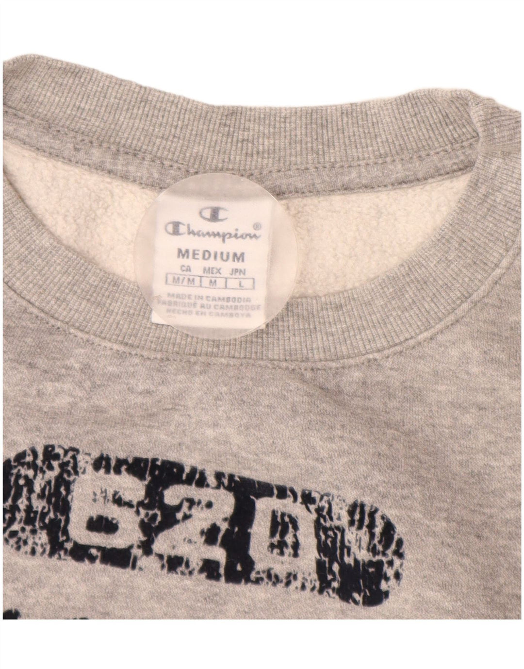 Felpa grafica da donna Champion Felpa UK 14 Grigio medio chiazzato