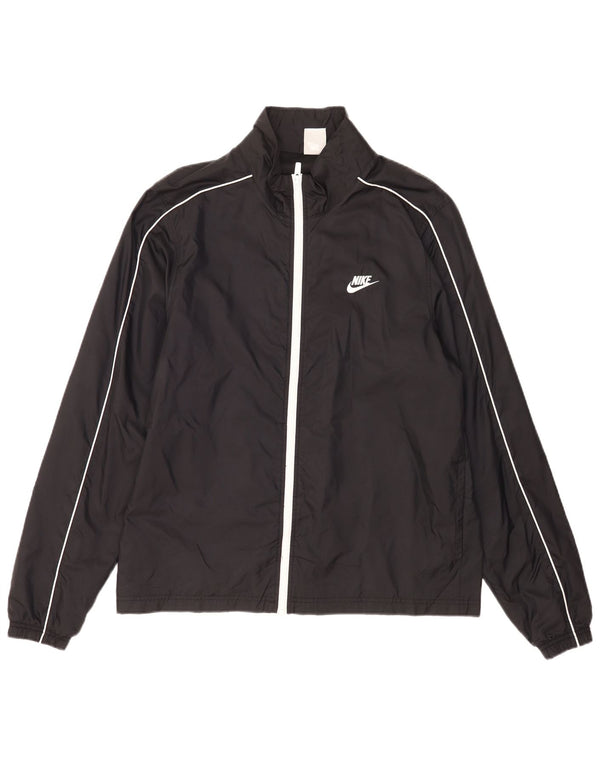 Giacca antipioggia da uomo Nike UK 40 grande nylon nero