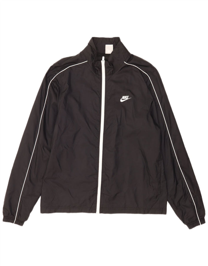 Giacca antipioggia da uomo Nike UK 40 grande nylon nero