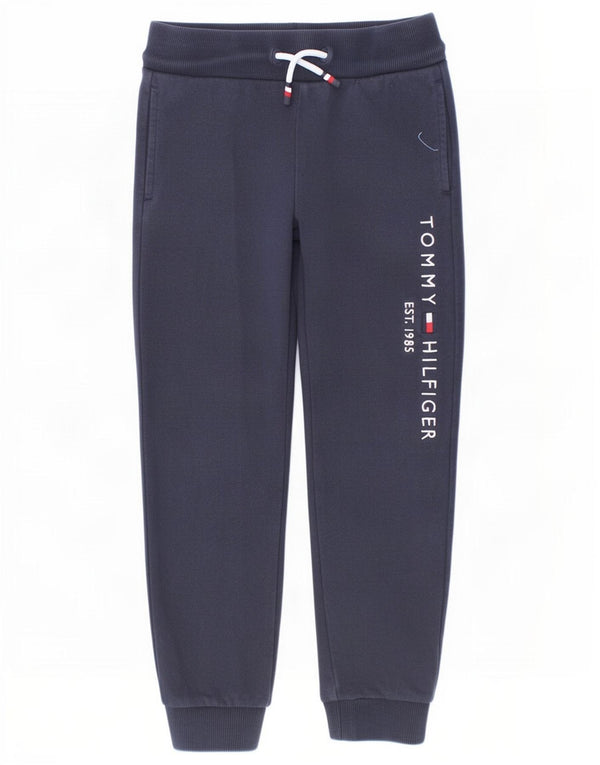 Tommy Hilfiger Ragazzi Pantaloni da tuta con grafica Joggers 5-6 anni Blu navy