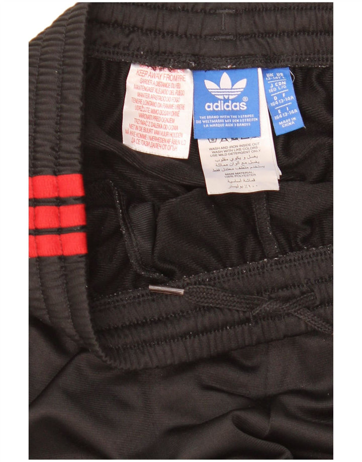 Pantaloni della tuta da ragazzo Adidas 13-14 anni in poliestere nero