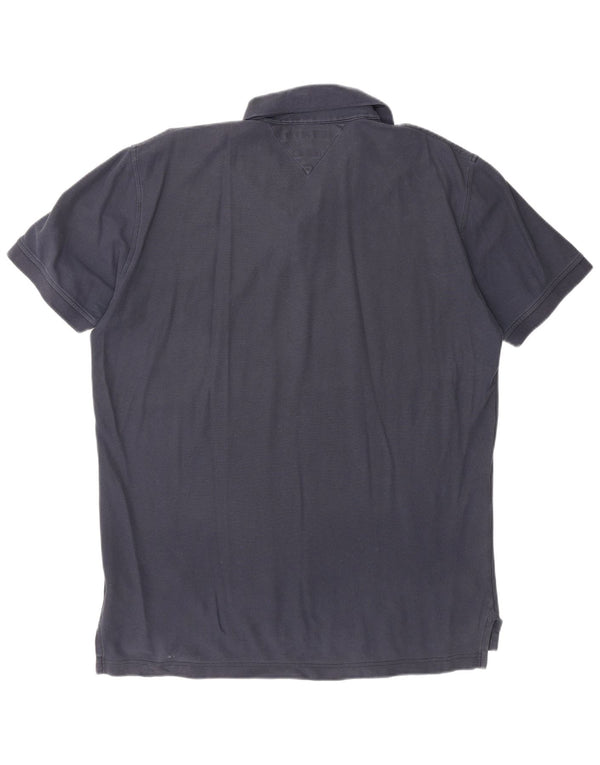 Polo da uomo vestibilità regolare Tommy Hilfiger 2XL Blu scuro in cotone classico
